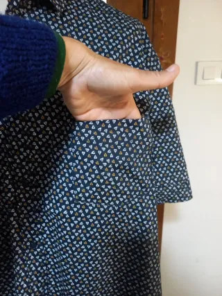 Camisa estampada hombre manga corta