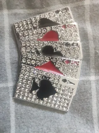 Broche/Hebilla Cartas Póker Brillante