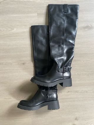 Botas altas Zara negras mujer