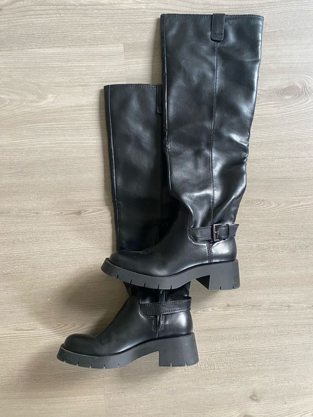 Botas altas Zara negras mujer