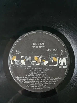 Vinilo Iggy Pop - Instinct