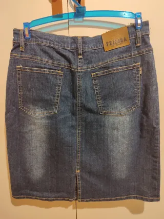 Falda vaquera elástica Talla 38