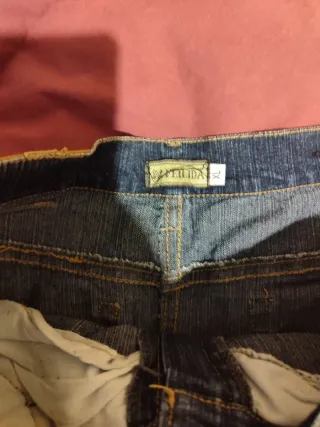 Falda vaquera elástica Talla 38