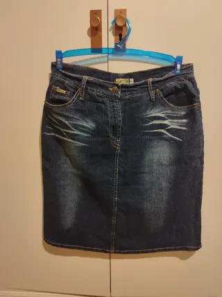 Falda vaquera elástica Talla 38