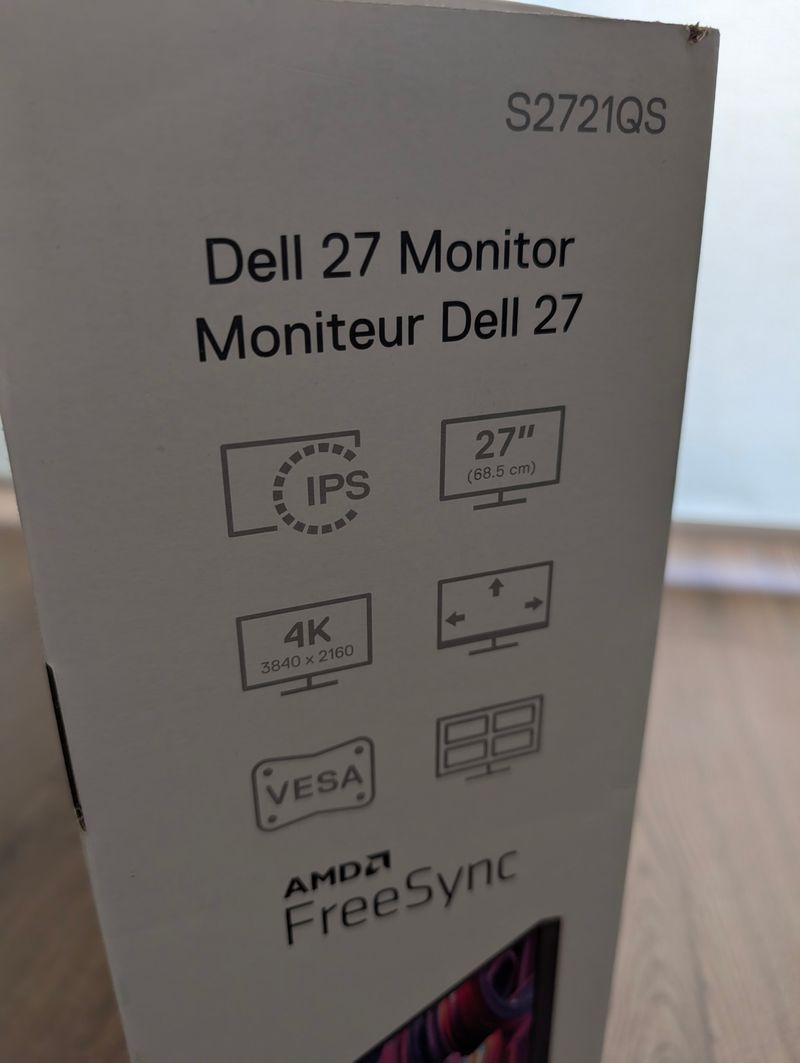 Monitor Dell 27" 4K UHD, S2721QS afbeelding 3
