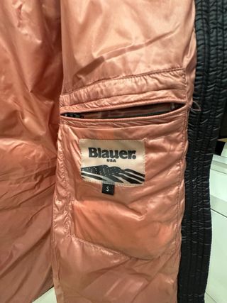 Blauer plumífero mujer negro