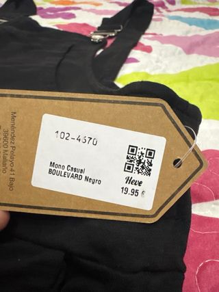 Mono negro sin estrenar