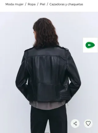 Chaqueta Biker Piel Tintoretto Negra