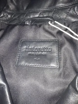 Chaqueta Biker Piel Tintoretto Negra