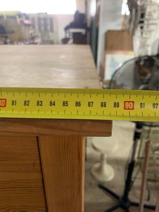 Cómoda de madera con 6 cajones