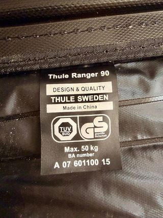 Cofre plegable para coche.Thule Ranger90.280litros