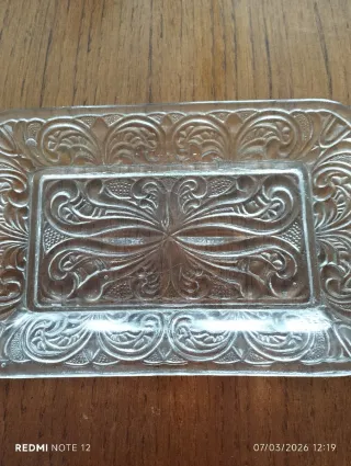 Juego de 4 adornos de cristal