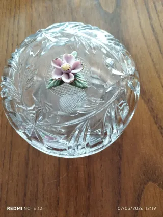 Juego de 4 adornos de cristal