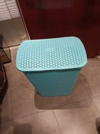Cesto Ropa Sucia Plástico Teal