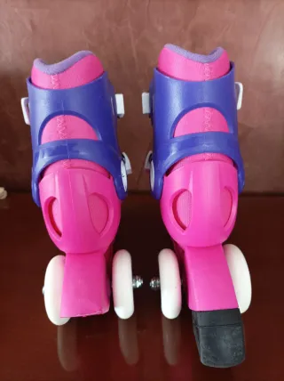 Patines Oxelo niña Talla 26-28 Rosa/Morado