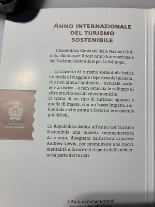 Moneda 2 Euro San Marino 2017 Turismo