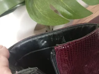 Botines de tacón burdeos