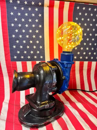 Lampada design industriale turbo