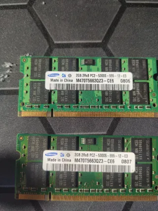 Coppa ram ddr2 5300s 2x2gb Tot 4gb