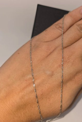 Cadena Oro Blanco 18k 1,14gr