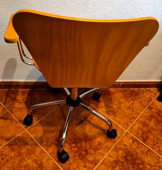 Silla Escritorio Giratoria Madera y Metal