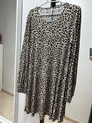 Vestido estampado animal print