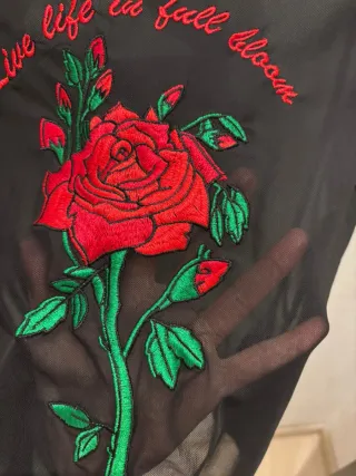 Camiseta Malla Transparente H&M Talla S