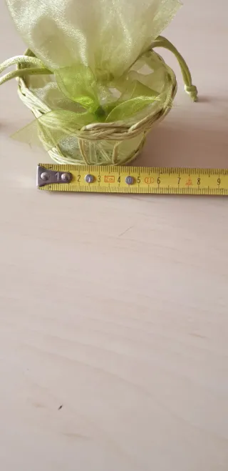 Cestino decorativo verde