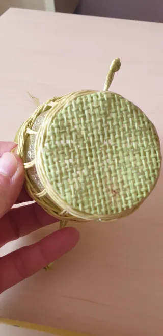 Cestino decorativo verde