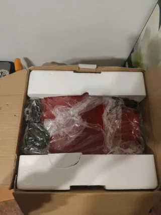 Máquina de palomitas clásica roja