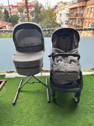 Cochecito Inglesina Aptica con capazo y soporte