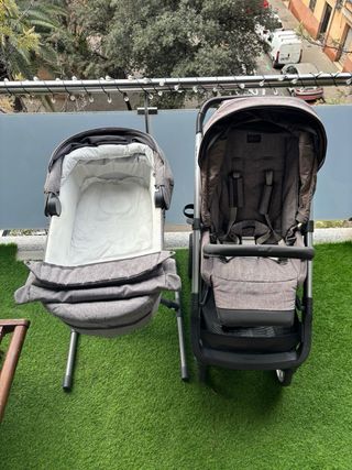 Cochecito Inglesina Aptica con capazo y soporte