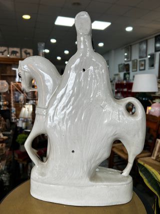 Figura Antigua Cazador Escoces Staffordshire S.XIX