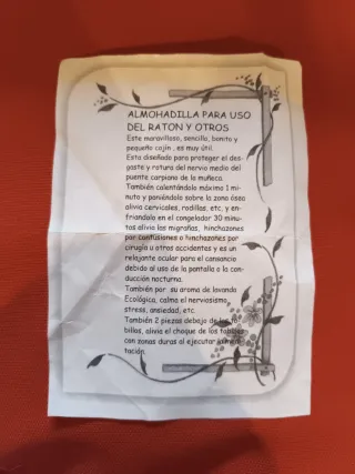 Almohadilla térmica para ratón