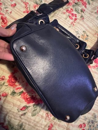 Borsa secchiello Chanel vintage blu