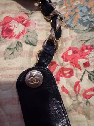 Borsa secchiello Chanel vintage blu