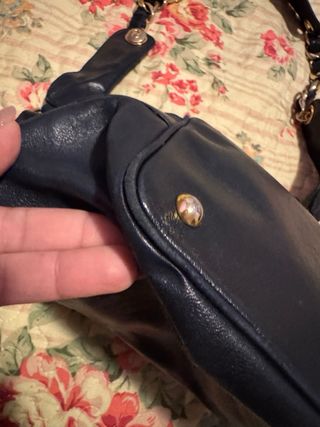 Borsa secchiello Chanel vintage blu