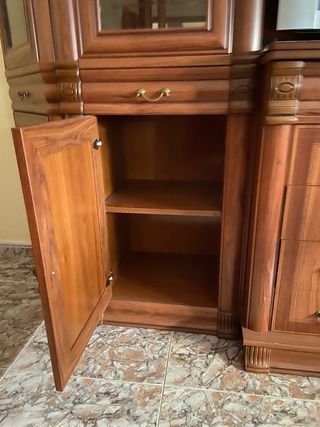 Mueble salón TV vitrina y almacenaje