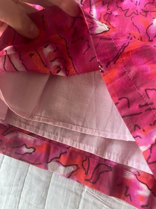 Mono corto Mango estampado fucsia T.36