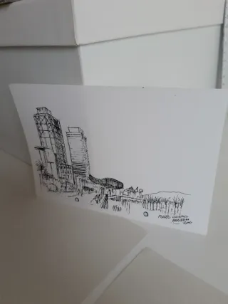 Lámina postal Tinta Negra Barcelona