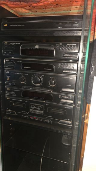 Equipo de música JVC negro