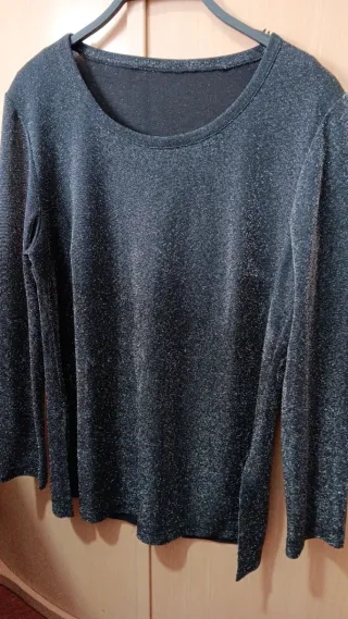 Camiseta brillante manga larga Talla L/XL