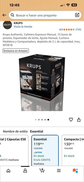 Cafetera Krups automática SIN ESTRENAR en su caja