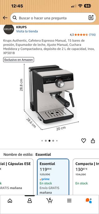 Cafetera Krups automática SIN ESTRENAR en su caja