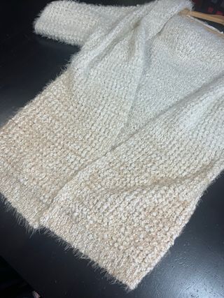 Chaqueta/Cárdigan Beige/Blanco(degradado rosado)