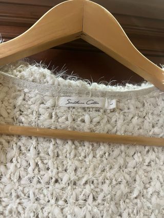 Chaqueta/Cárdigan Beige/Blanco(degradado rosado)