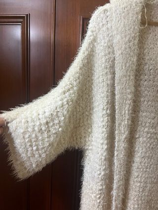 Chaqueta/Cárdigan Beige/Blanco(degradado rosado)