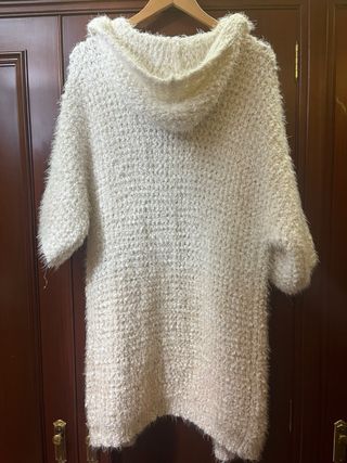 Chaqueta/Cárdigan Beige/Blanco(degradado rosado)