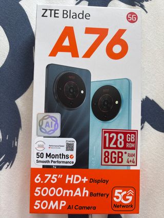 ZTE Blade A76 128GB 8GB RAM Nuevo sin estrenar