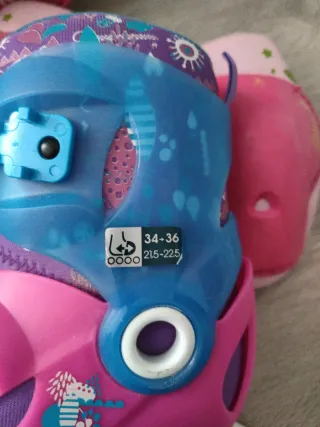 Patines en línea Oxelo y protecciones Talla 34-36